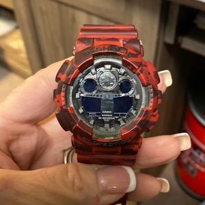 Men’s G Shock Red Camo